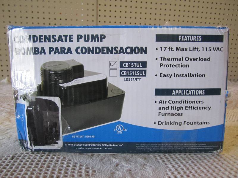 lot 190 image: Beckett Condensate Pump Model CB151...