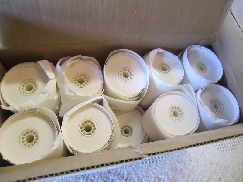 lot 208 image: Case with 29 Rolls of 1-Ply Registe...