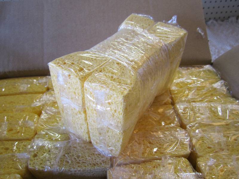 lot 215 image: Case of 24 Medium Cellulose Sponges...