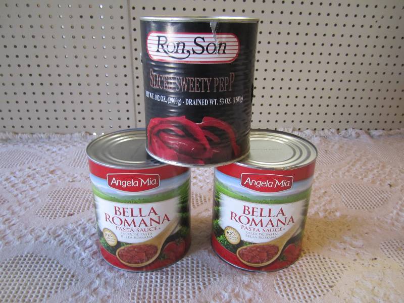 lot 248 image: Lot of 3 - 2 Cans Bella Romana Past...