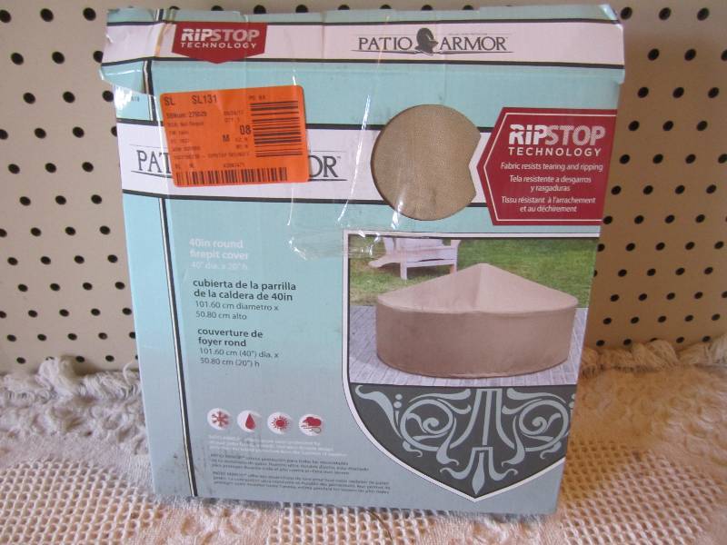 lot 251 image: Patio Armor 40 inch Round Firepit C...