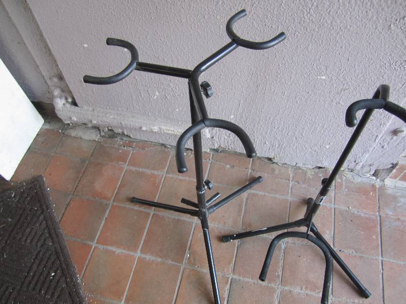 lot 279 image: 2 Guitar Stands 3-way missing parts...