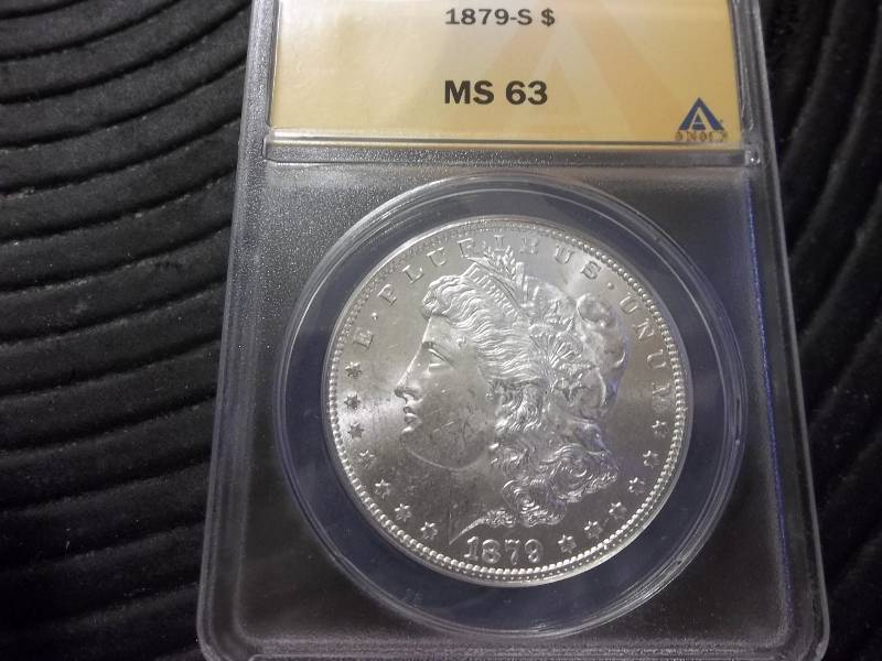 lot 7 image: 1879 S Reverse 79 Morgan Silver Dollar