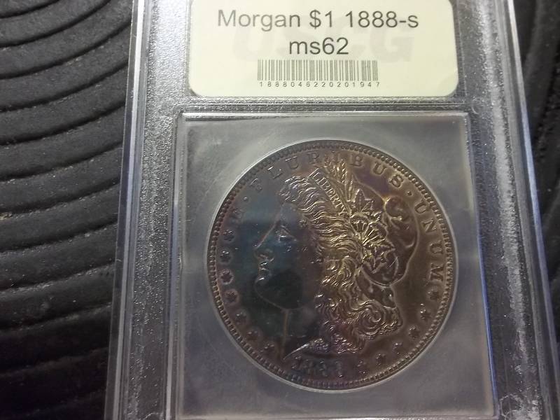 lot 17 image: 1888 S Morgan Silver Dollar