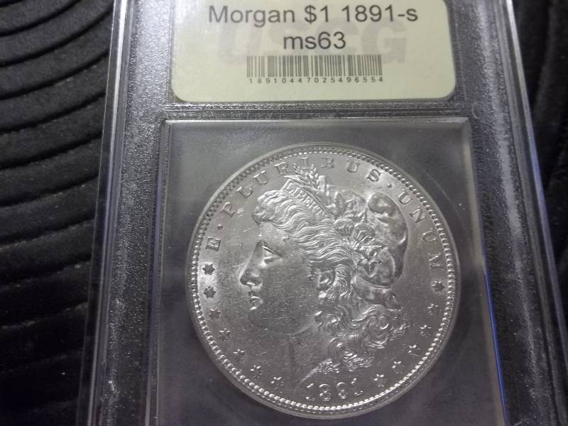 lot 20 image: 1891 S  Morgan Silver Dollar