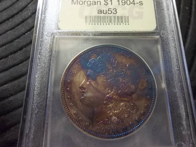 lot 28 image: 1904 S Morgan Silver Dollar
