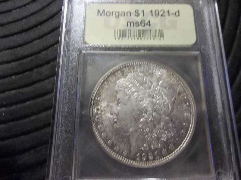 lot 29 image: 1921 D Morgan Silver Dollar