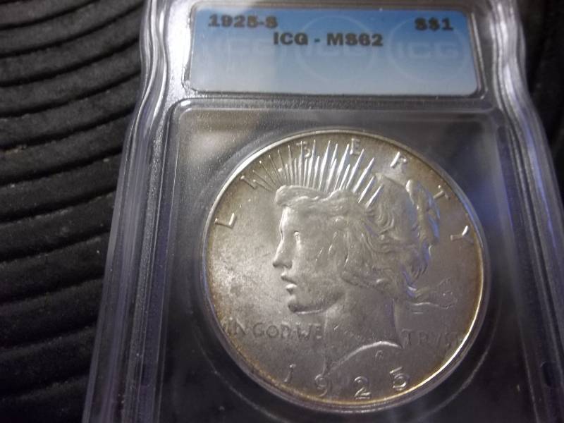 lot 35 image: 1925 S Peace Silver Dollar