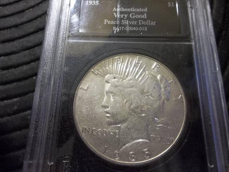 lot 39 image: 1935 S Peace Silver Dollar