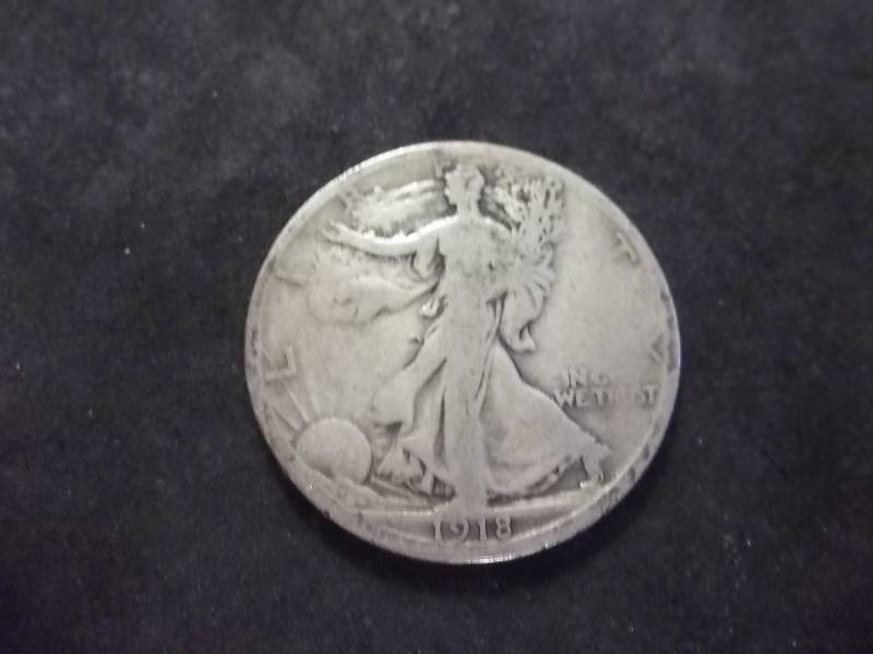 lot 61 image: 1918 S  Walker Half Dollar