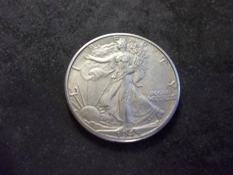 lot 98 image: 1945 D  Walker Half Dollar