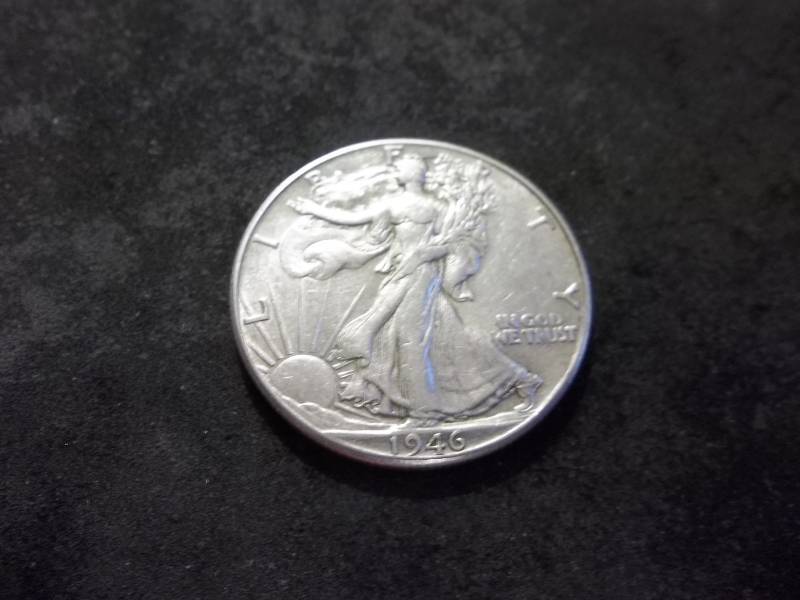 lot 101 image: 1946 D Walker Half Dollar