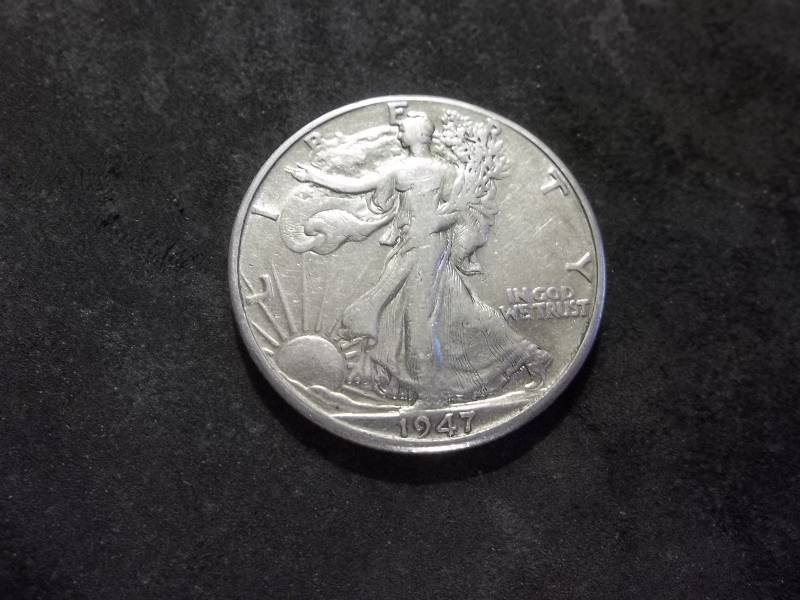 lot 104 image: 1947 D  Walker Half Dollar