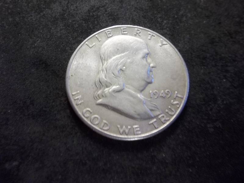 lot 109 image: 1949 S Franklin Half Dollar