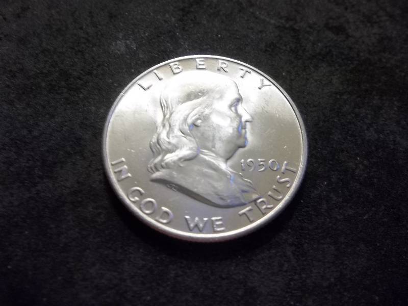lot 111 image: 1950 D Franklin Half Dollar
