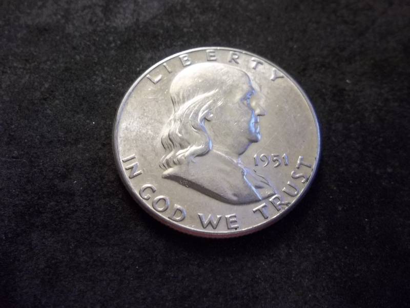 lot 112 image: 1951  Franklin Half Dollar