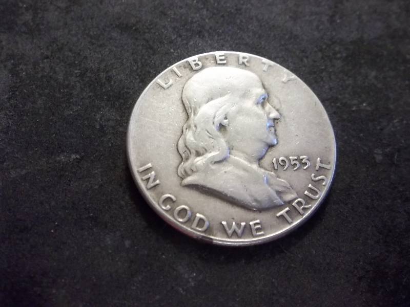 lot 117 image: 1953  Franklin Half Dollar