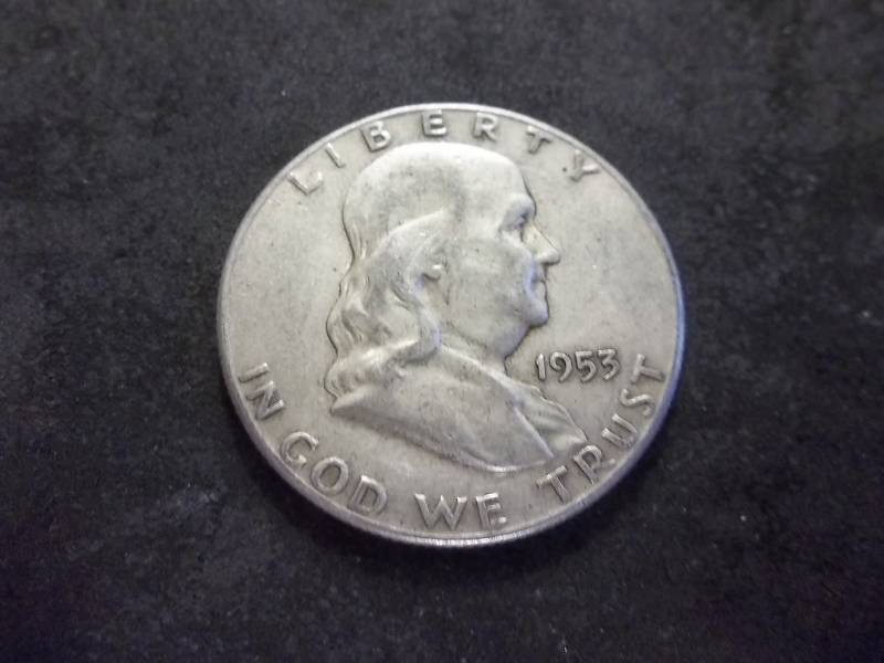 lot 119 image: 1953 S Franklin Half Dollar