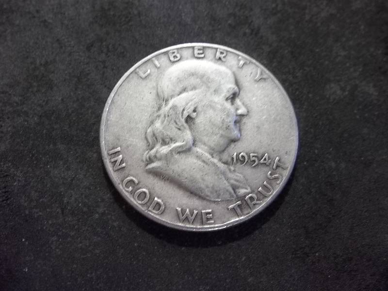 lot 121 image: 1954 D  Franklin Half Dollar