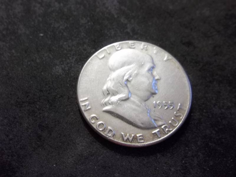 lot 123 image: 1955 Franklin Half Dollar