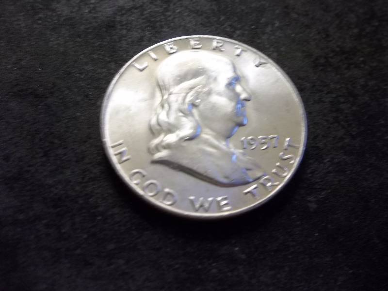 lot 125 image: 1957 D  Franklin Half Dollar