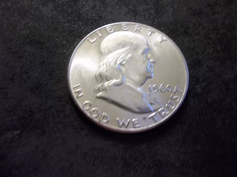 lot 130 image: 1960  Franklin Half Dollar