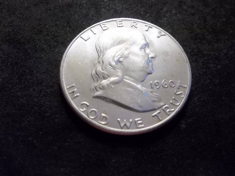 lot 131 image: 1960 D  Franklin Half Dollar