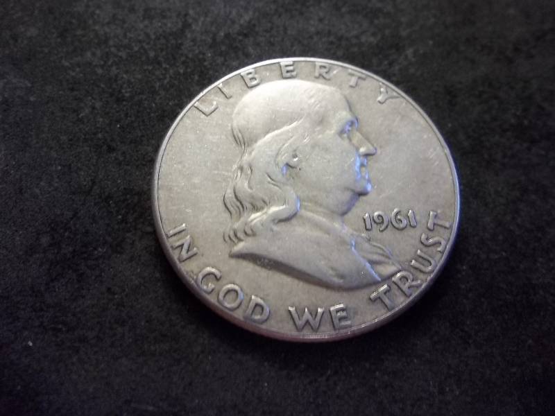 lot 132 image: 1961  Franklin Half Dollar