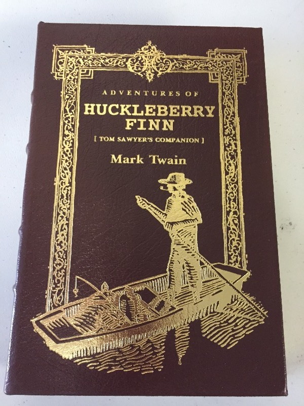 lot 28 image: Collectors Edition Leather Bound Book - Huckleberry Finn