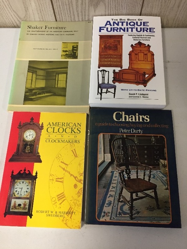 lot 38 image: Chair, Clock, Furniture Books