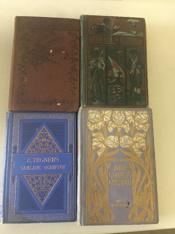lot 44 image: Antique Books - With Lee in Virginia, Romance of Two Worlds, Samlade Skrifter, Faith Gartneys Girlhood