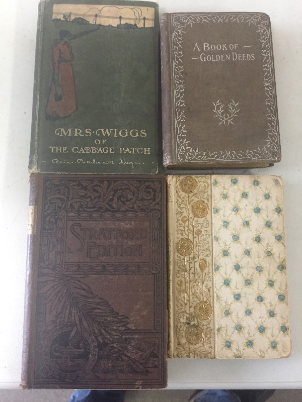 lot 45 image: Antique Books - Golden Deeds, Lady of the Lake, Mrs. Wiggs of the Cabbage Patch, Peg Woffington