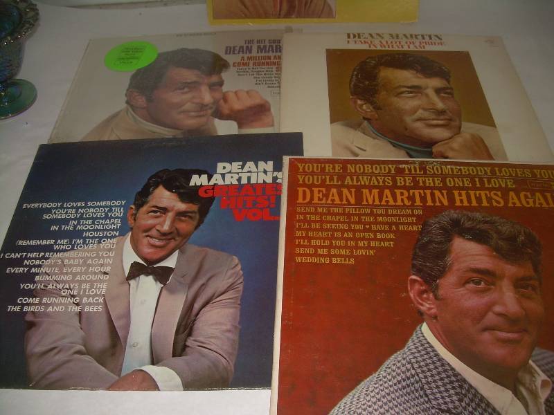 5 COLLECTIBLE DEAN MARTIN RECORDS