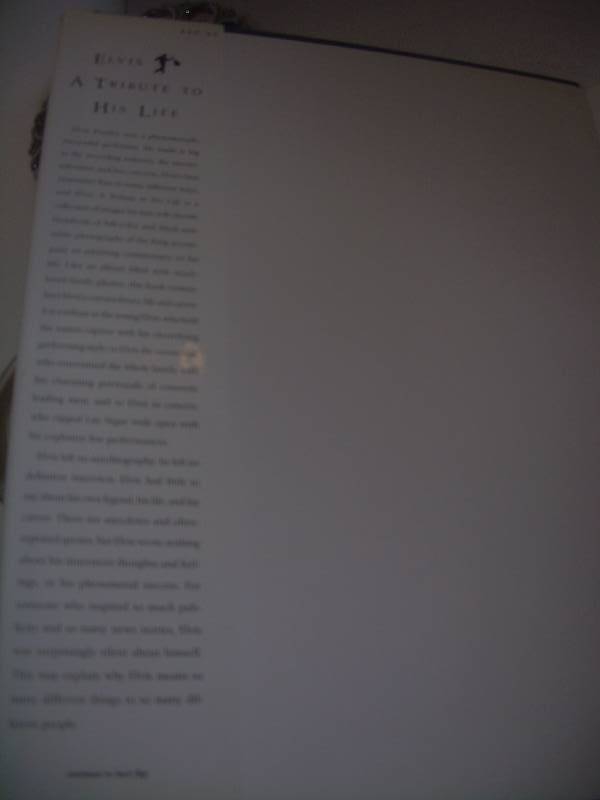 TRIBUTE TO ELVIS BOOK