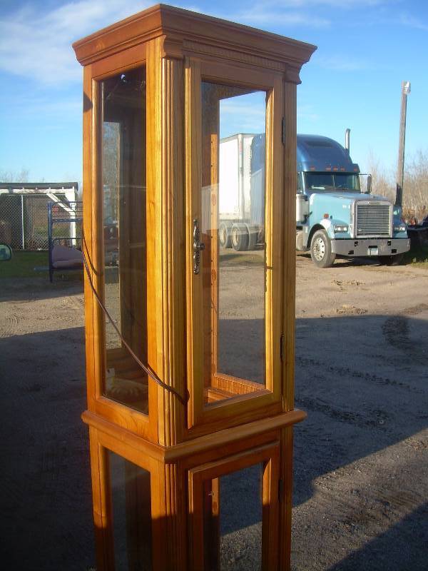 LIGHTED CURIO CABNET