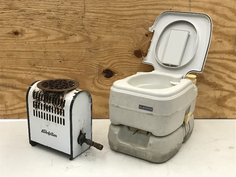 lot 9 image: LP Gas Heater & Camp Toilet
