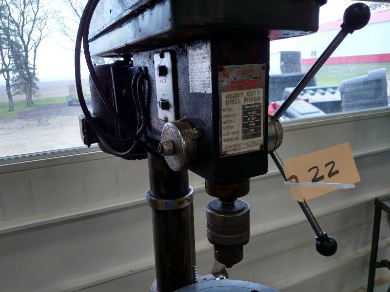 lot 22 image: Guardian 13 Drill Press, Belt Spee...