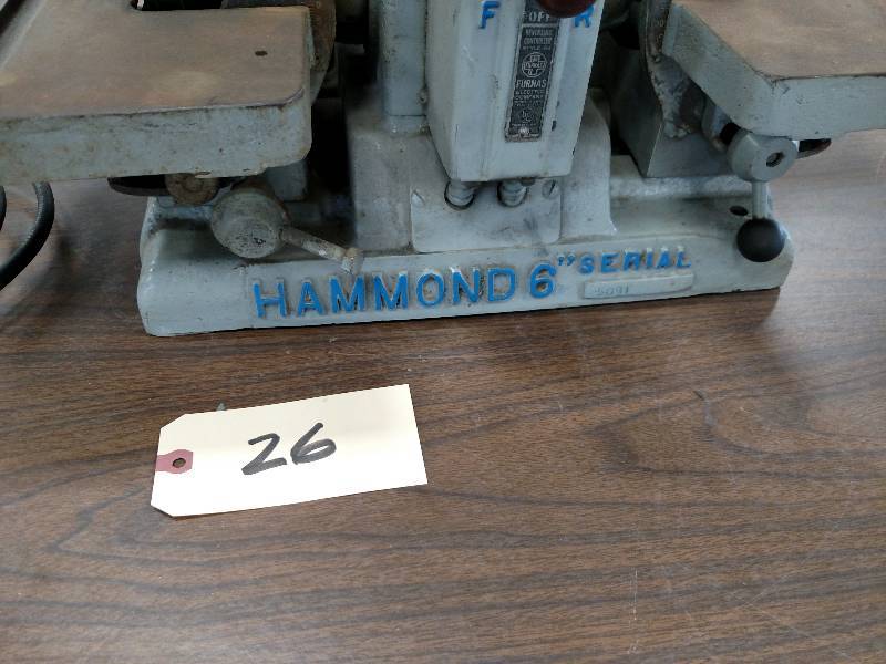 lot 26 image: Hammond 6 Tool & Cutter Grinder, W...