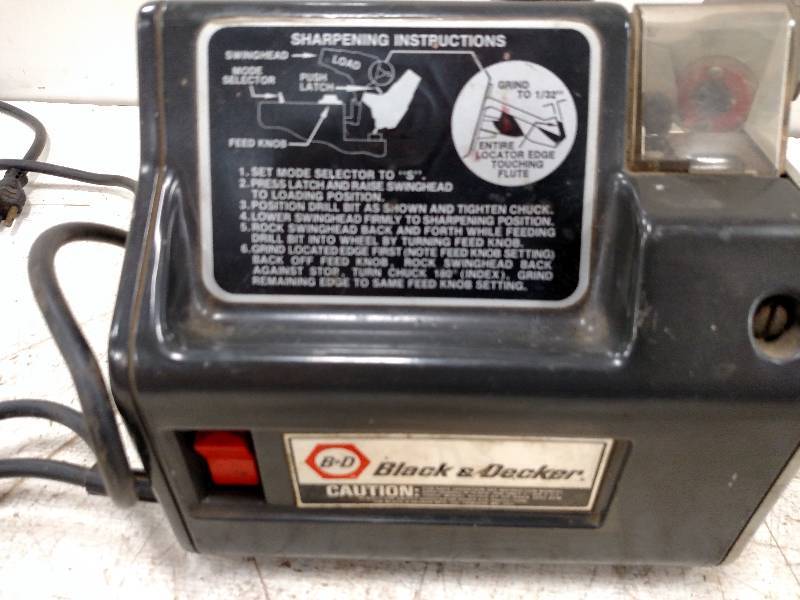 lot 42 image: Black & Decker Drill Sharpener...