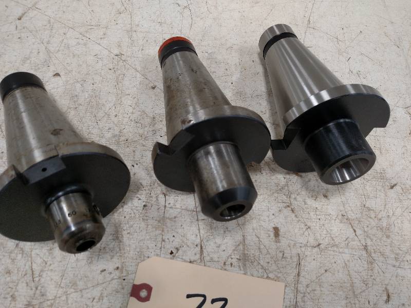 lot 77 image: (3) Tool Holders, 50 Taper...