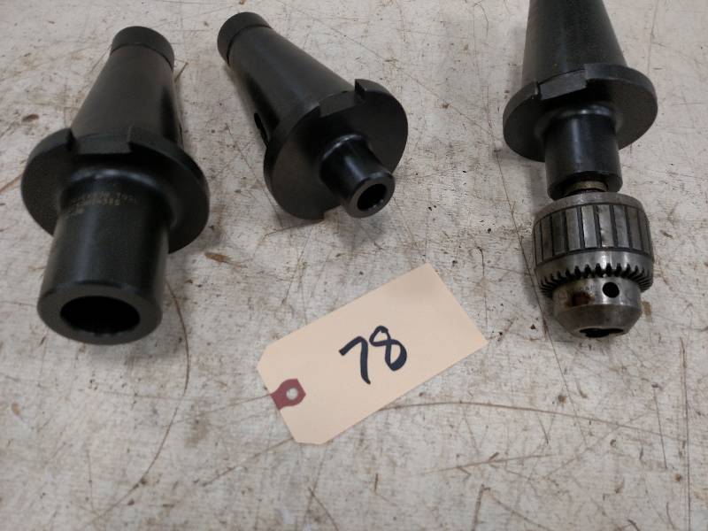 lot 78 image: (3) Tool Holders, 50 Taper, 12 Ja...