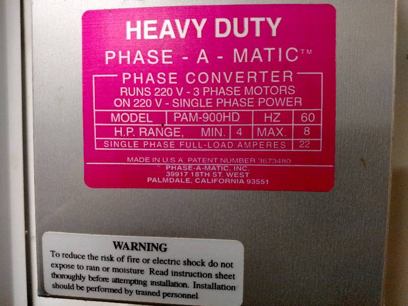 lot 13 image: Phase-A-Matic Heavy Duty Static Pha...