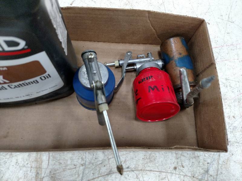 lot 233 image: Thread Cutting Oil & Oil Cans...