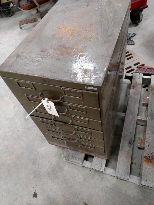 lot 246 image: 6 Drawer Parts Cabinet, 18x28x30...