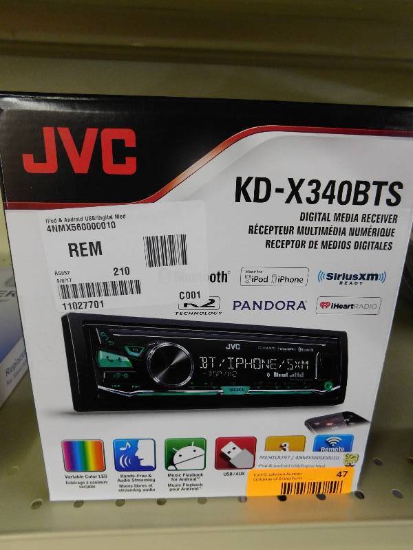 JVC DIGITAL MEDIA RECEIVER, iPod & Android USBDigital Med, MSRP $129.99