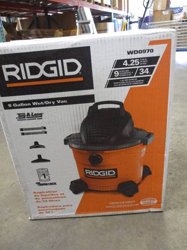 Ridgid 9 Gallon WetDry Vac