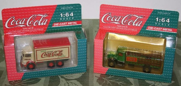 lot 118 image: Diecast Coca-Cola Model Trucks