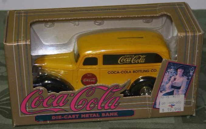 lot 120 image: Diecast Coca-Cola Model CarCoin Bank