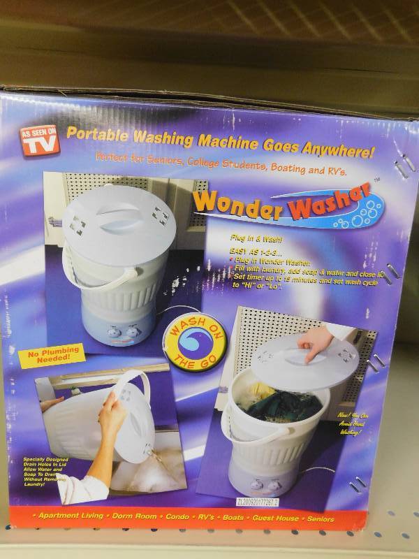 lot 57 image: Wonder Washer PORTABLE WASHING MACHINE, MSRP $79.99