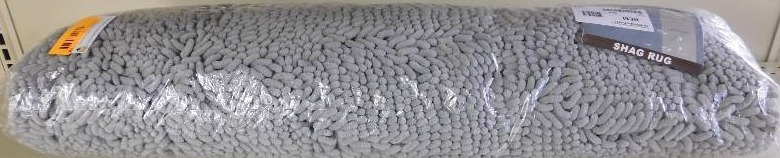 lot 59 image: Portsmouth Home High Pile Shag Rug Gray, MSRP $59.99